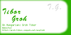 tibor groh business card